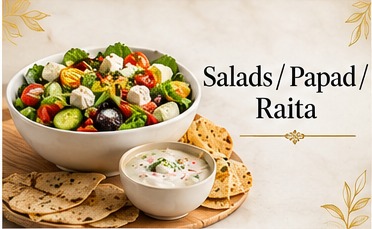 Salads Papad Raita